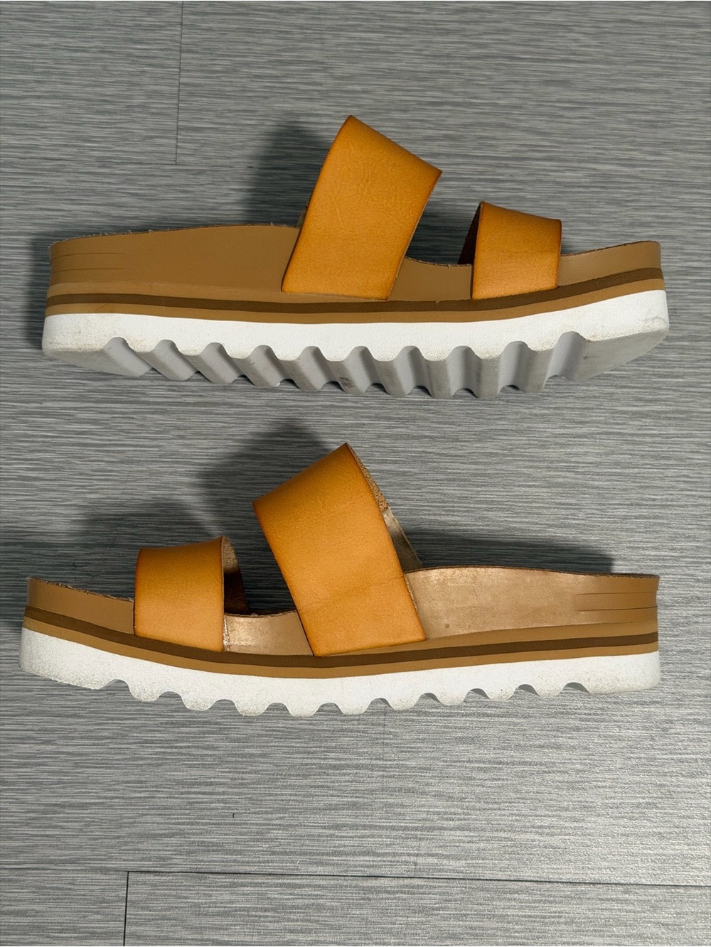 Reef Cushion Vista Hi Platform Slide Sandals Tan Cork Women’s 7 - Picture 8 of 9